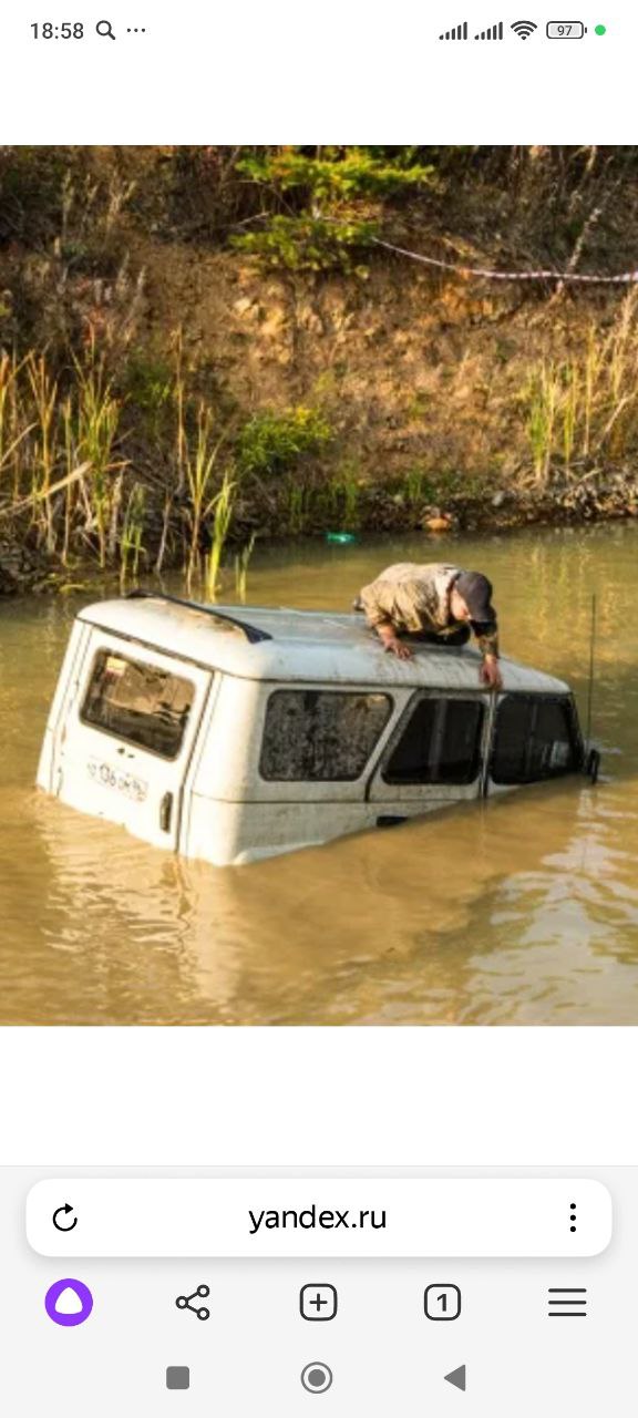 Фургон затоплен в половодье — нужна внедорожная эвакуация